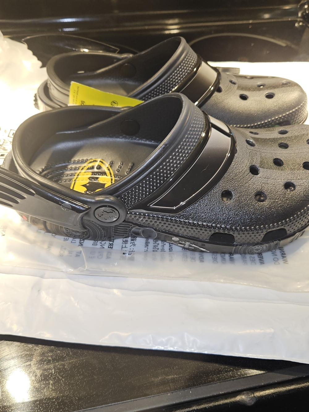 NWT CROCS Kids/womens Batman Edition